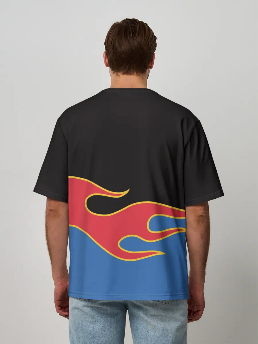 Мужская футболка оверсайз / Hot Wheels. Хот Вилс