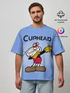 Мужская футболка оверсайз / Cuphead