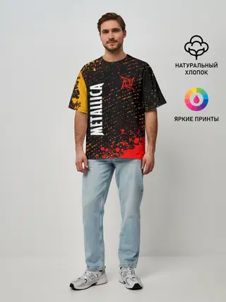 Мужская футболка оверсайз / METALLICA / МЕТАЛЛИКА