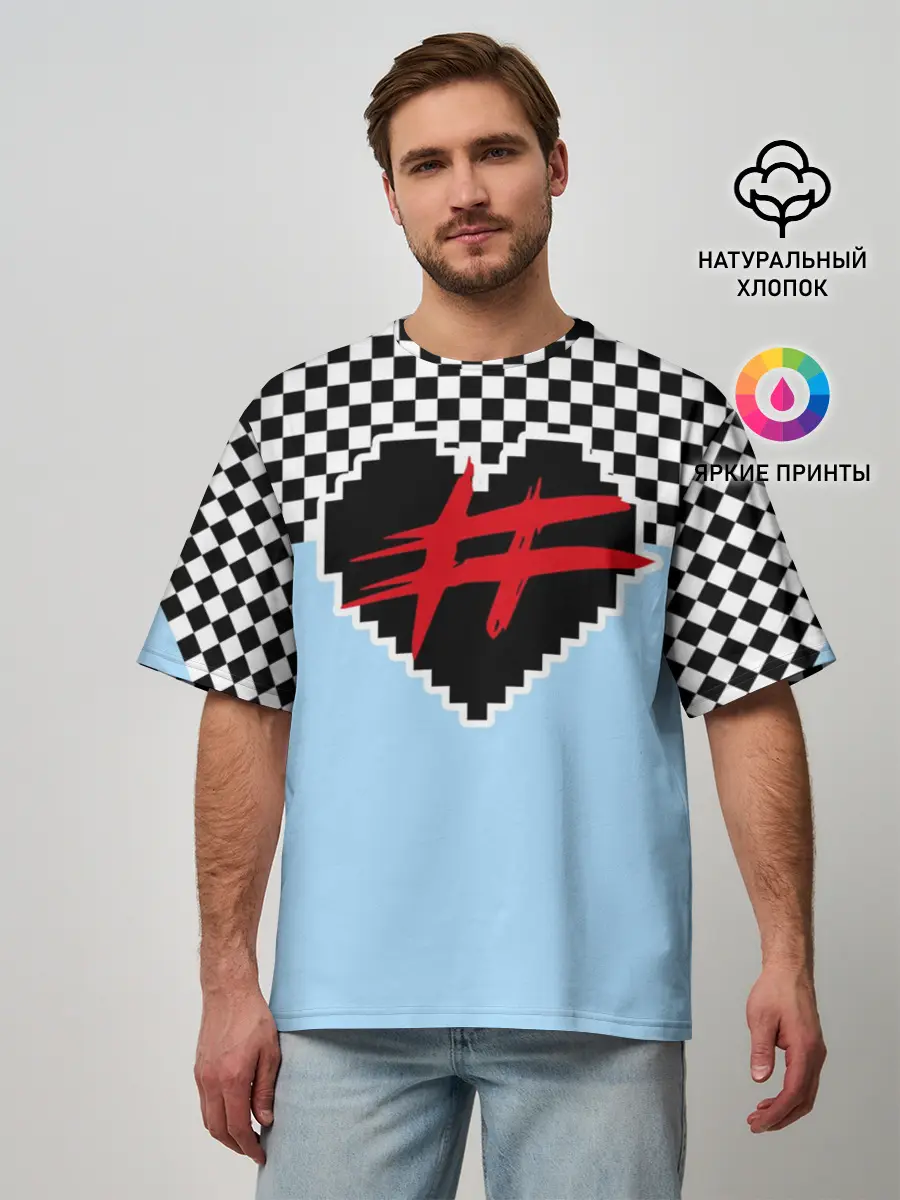 Мужская футболка оверсайз / ФРЕНДЗОНА