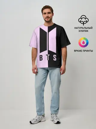 Мужская футболка оверсайз / BTS