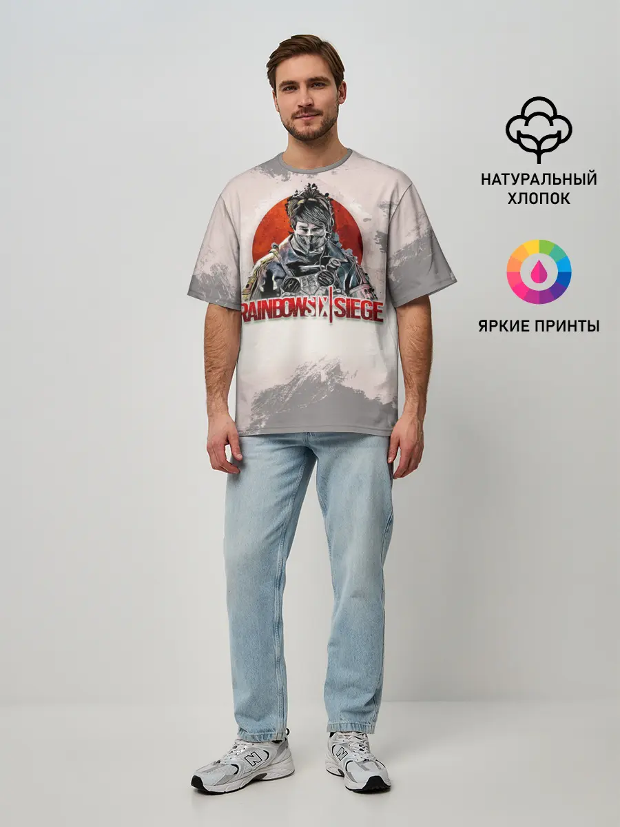 Мужская футболка оверсайз / Rainbow Six: Siege