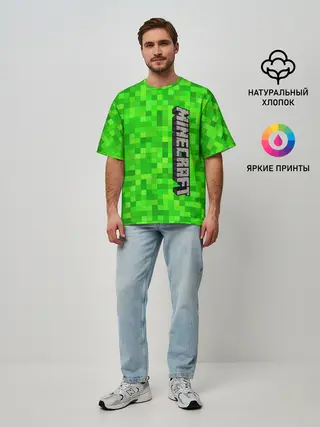 Мужская футболка оверсайз / MINECRAFT