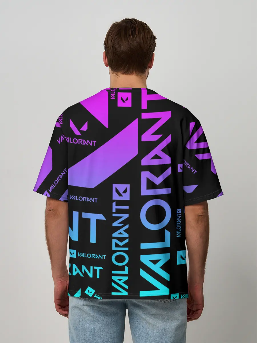 Мужская футболка оверсайз / Valorant