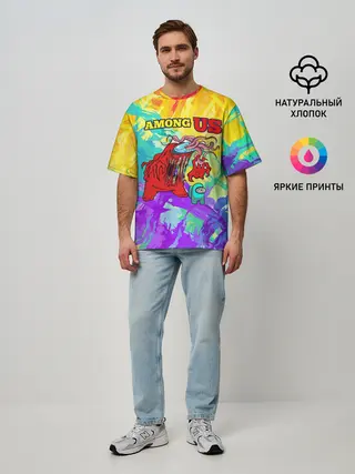 Мужская футболка оверсайз / Among Us
