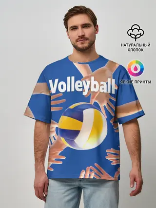 Мужская футболка оверсайз / Волейбол 24
