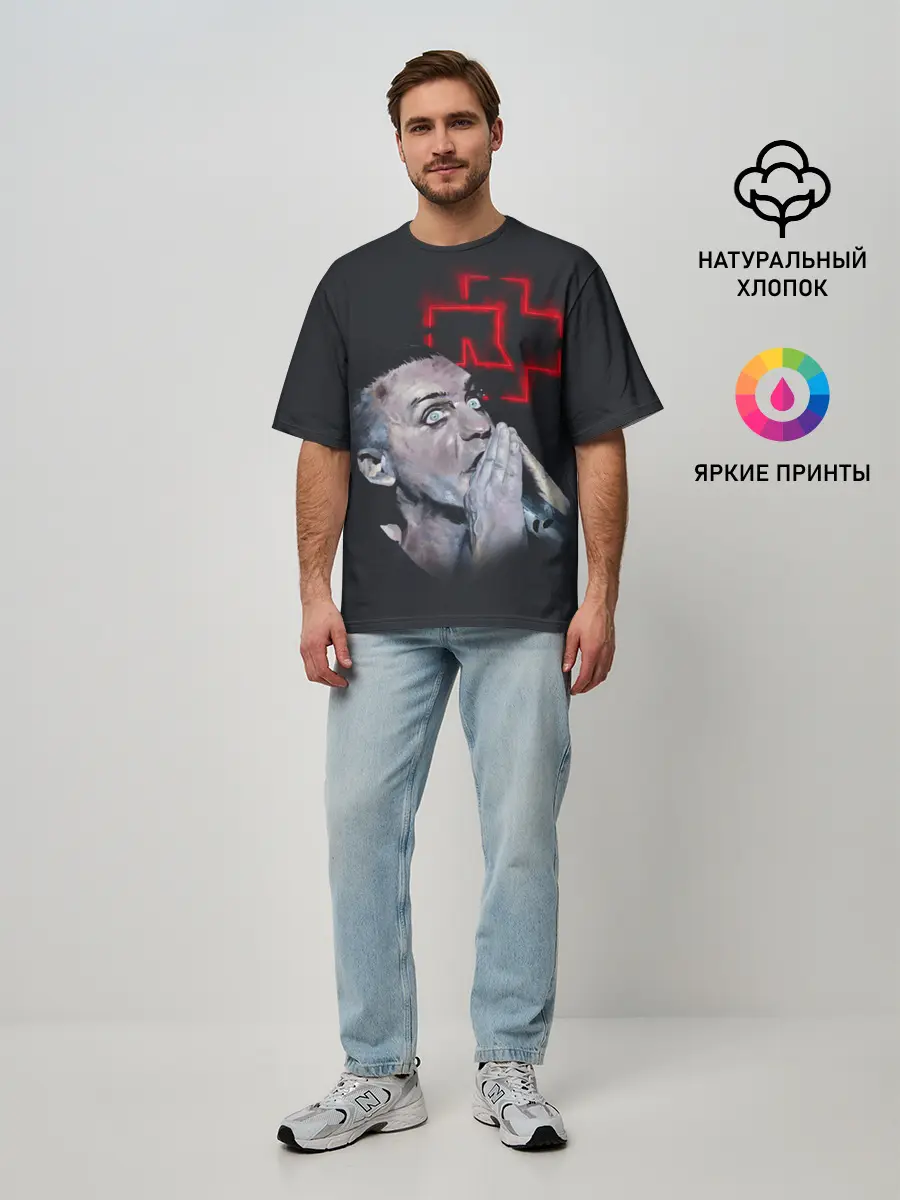 Мужская футболка оверсайз / Rammstein