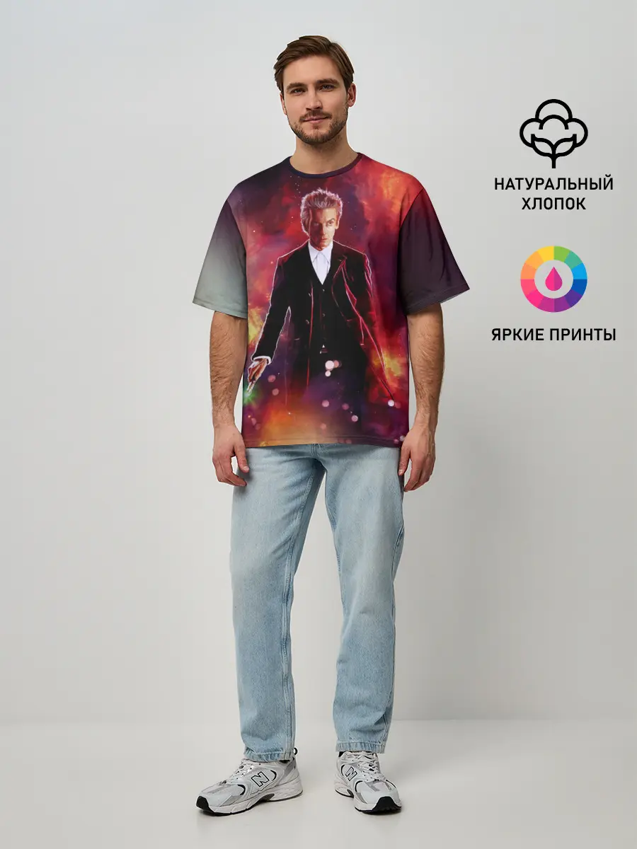 Мужская футболка оверсайз / ДОКТОР КТО