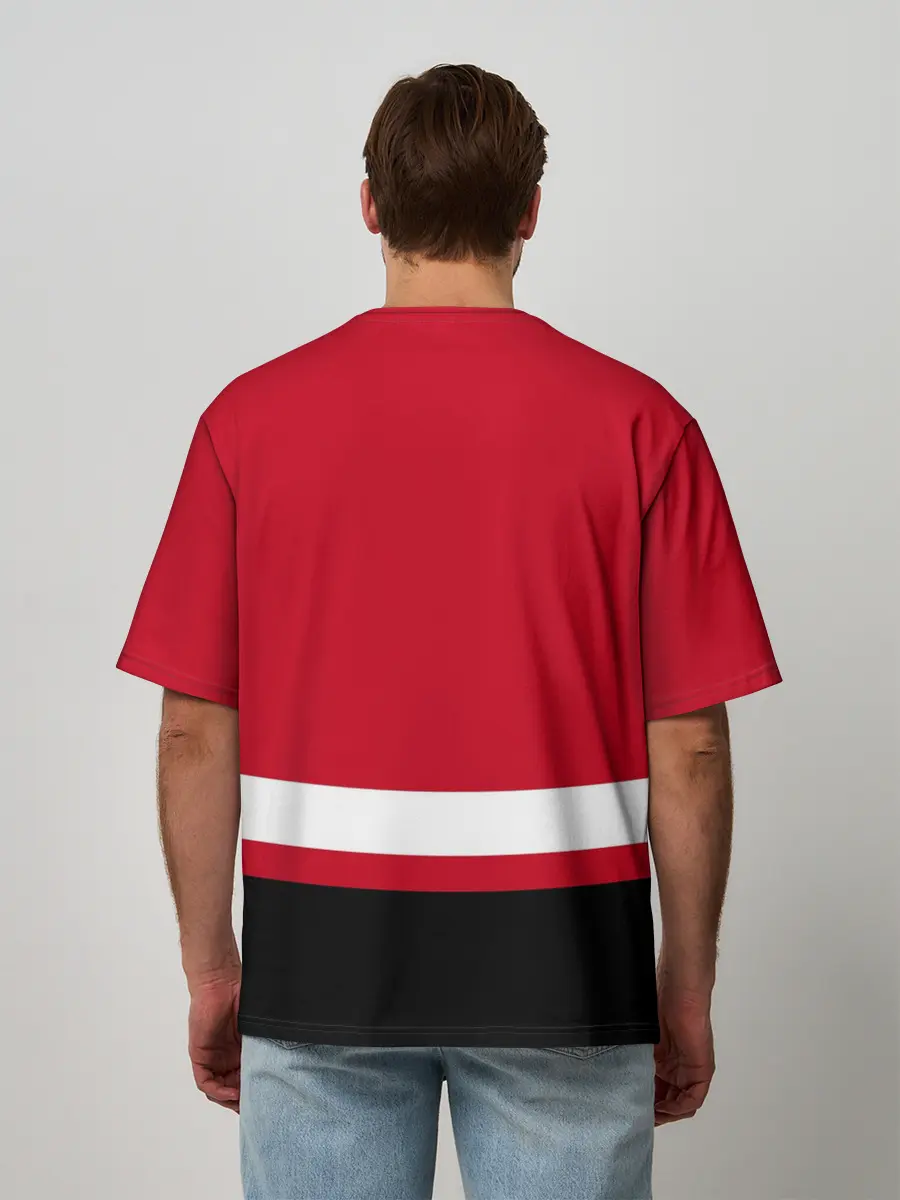 Мужская футболка оверсайз / Chicago Blackhawks