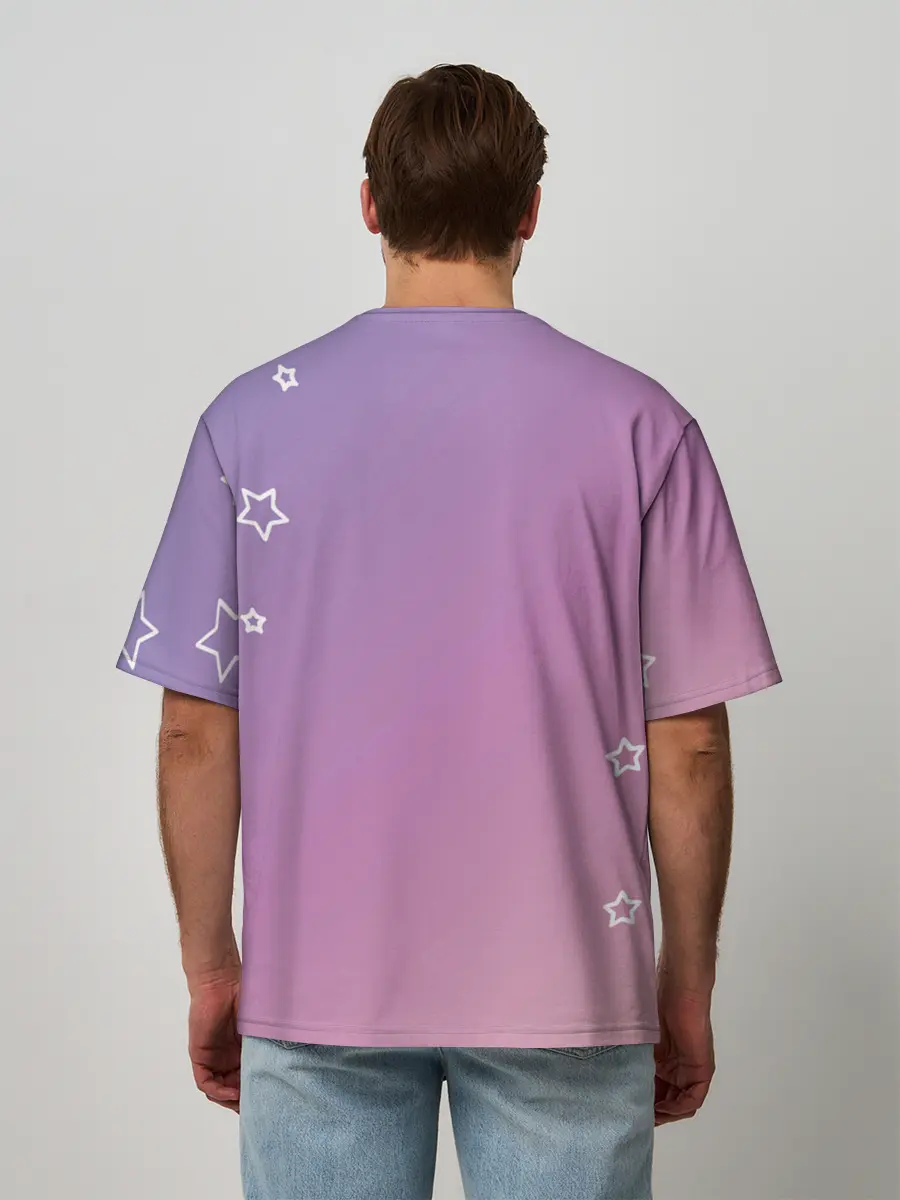 Мужская футболка оверсайз / Знак Лев