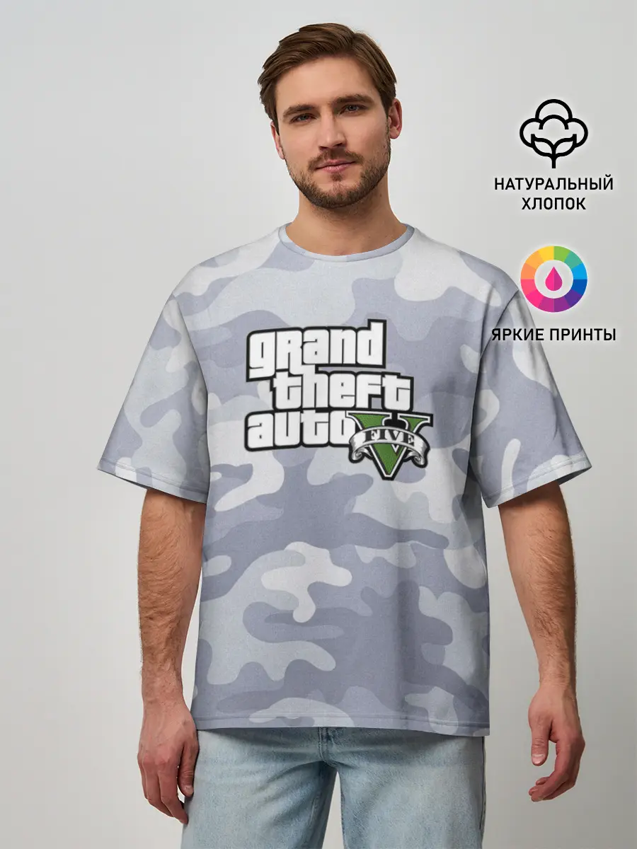 Мужская футболка оверсайз / GTA 5