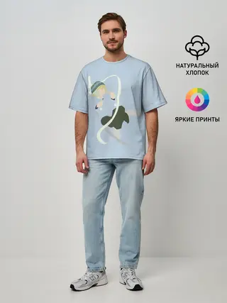 Мужская футболка оверсайз / Yukine