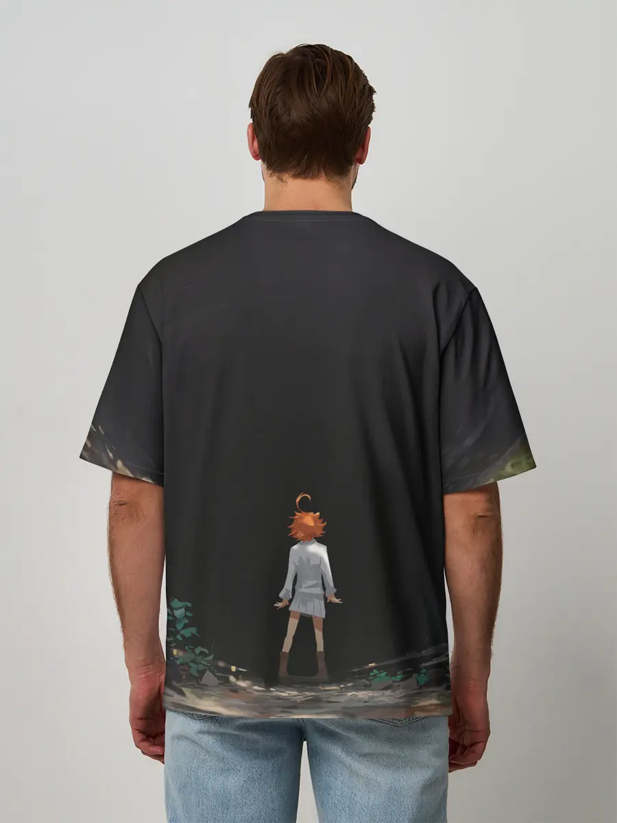 Мужская футболка оверсайз / Emma | The Promised Neverland