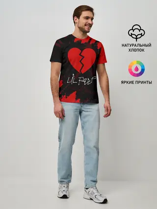 Мужская базовая футболка / LIL PEEP / ЛИЛ ПИП