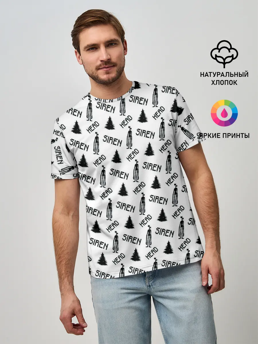 Мужская базовая футболка / Siren Head