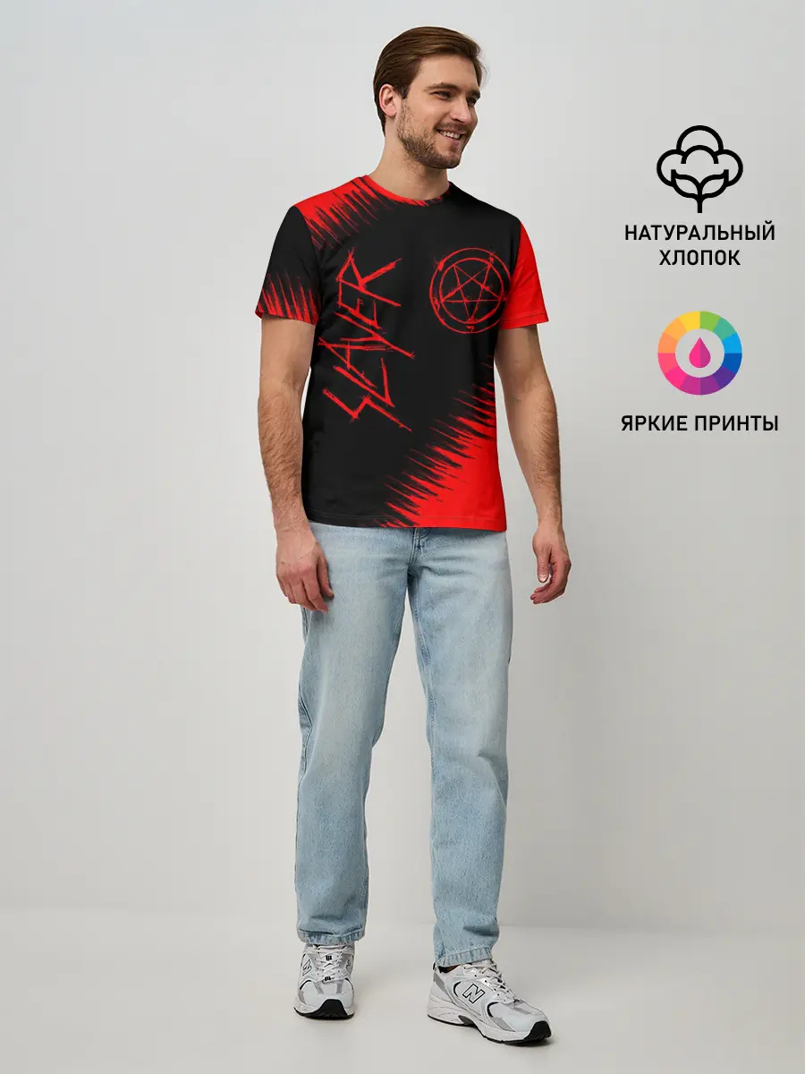 Мужская базовая футболка / SLAYER