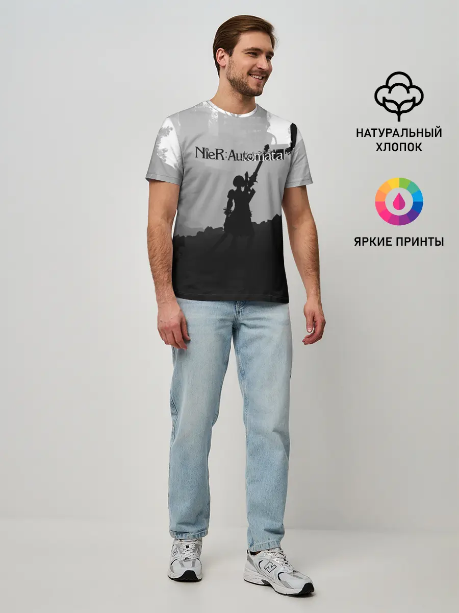 Мужская базовая футболка / Nier Automata
