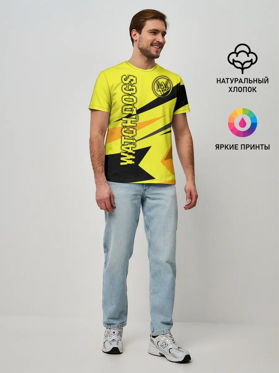 Мужская базовая футболка / WATCH DOGS