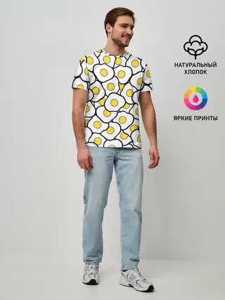 Мужская базовая футболка / Яички