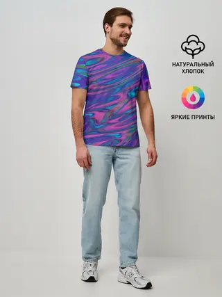 Мужская базовая футболка / Glitch EFFECT