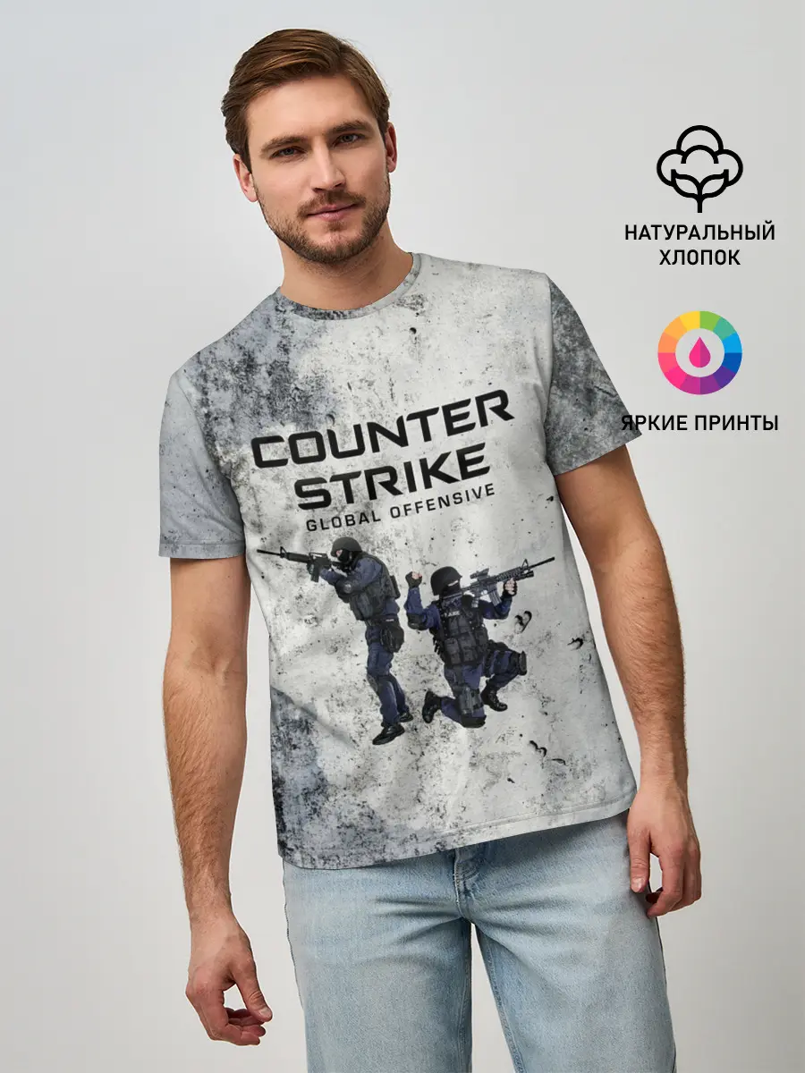 Мужская базовая футболка / COUNTER TERRORIST | CS GO