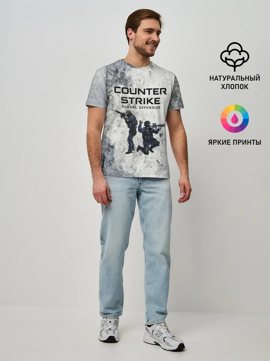 Мужская базовая футболка / COUNTER TERRORIST | CS GO