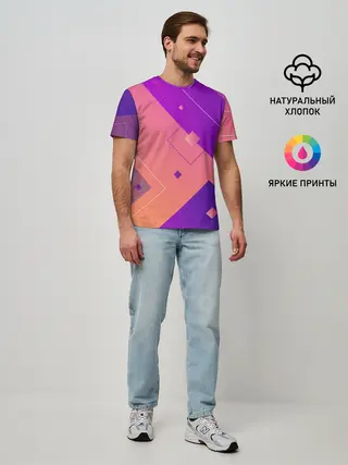 Мужская базовая футболка / Геометрия