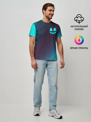 Мужская базовая футболка / MARSHMELLO / МАРШМЕЛЛОУ