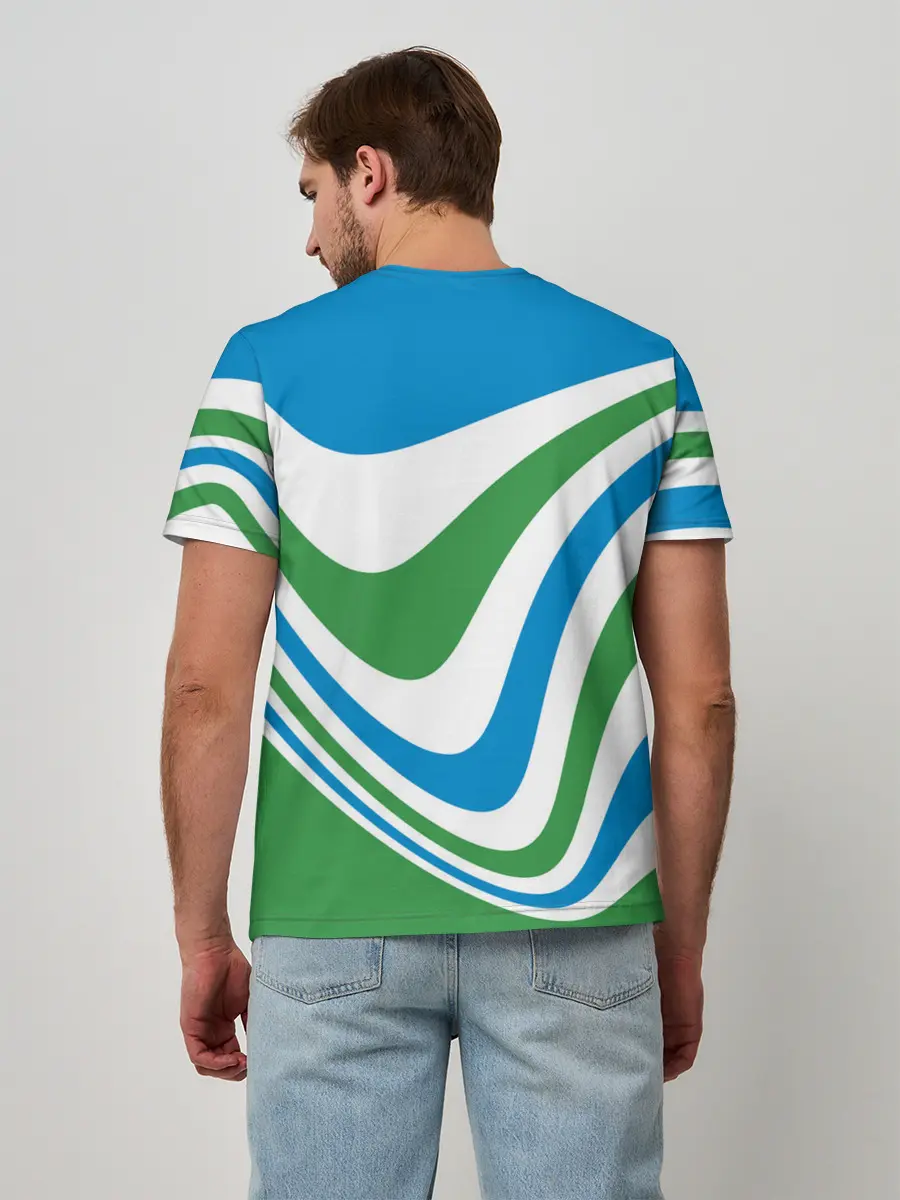 Мужская базовая футболка / Узбекистан