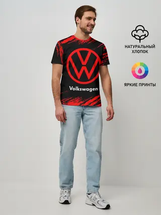 Мужская базовая футболка / VOLKSWAGEN / Фольксваген