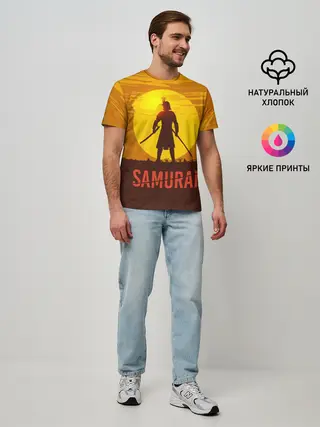 Мужская базовая футболка / САМУРАЙ