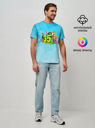 Мужская базовая футболка / Mario