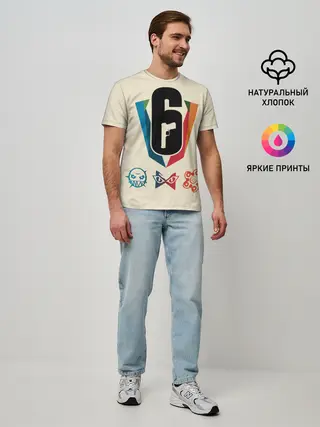 Мужская базовая футболка / Rainbow Six Siege