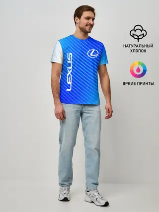 Мужская базовая футболка / LEXUS / ЛЕКСУС