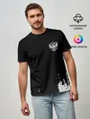 Мужская базовая футболка / Russia black collection