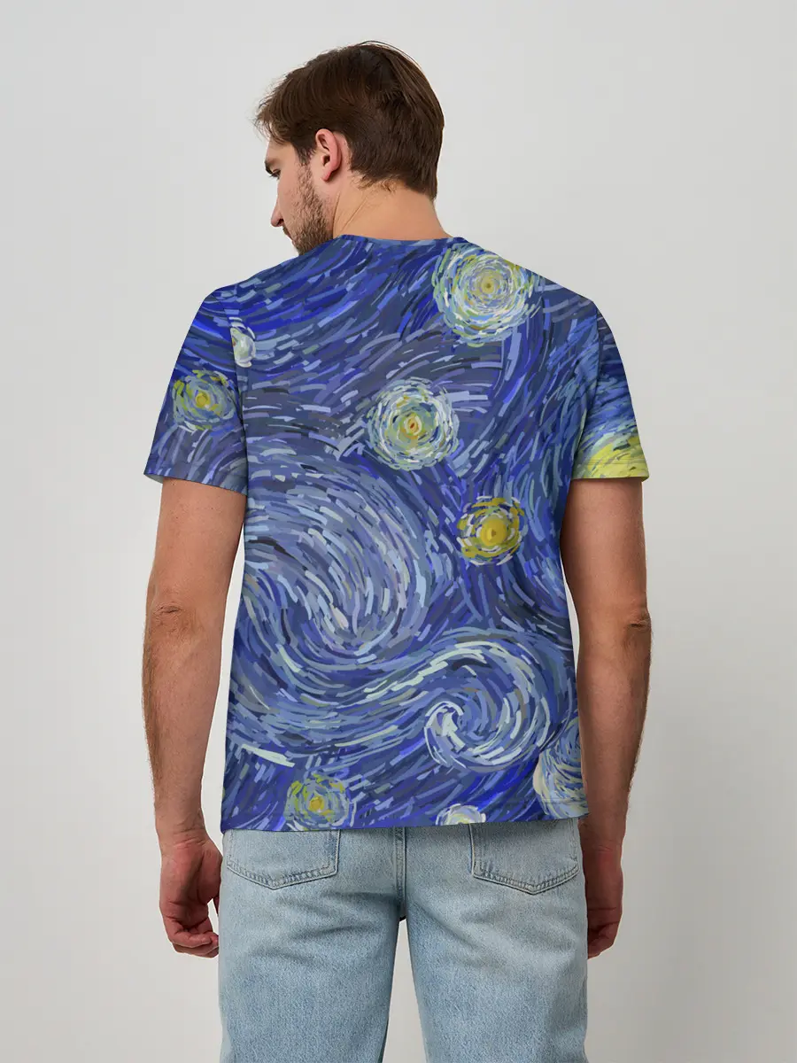 Мужская базовая футболка / Полотно ван Гога