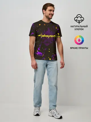 Мужская базовая футболка / Cyberpunk 2077