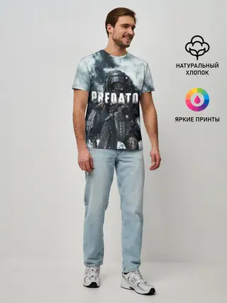 Мужская базовая футболка / Фильм /Хищник/
