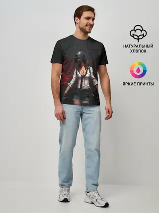 Мужская базовая футболка / PUBG Girl