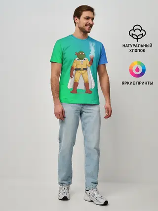Мужская базовая футболка / Сайтама | One Punch Man