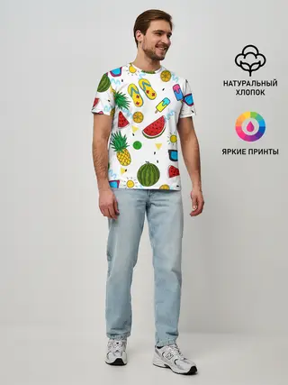 Мужская базовая футболка / Летняя