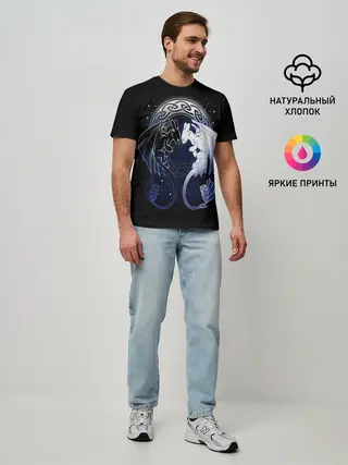 Мужская базовая футболка / Как приручить дракона