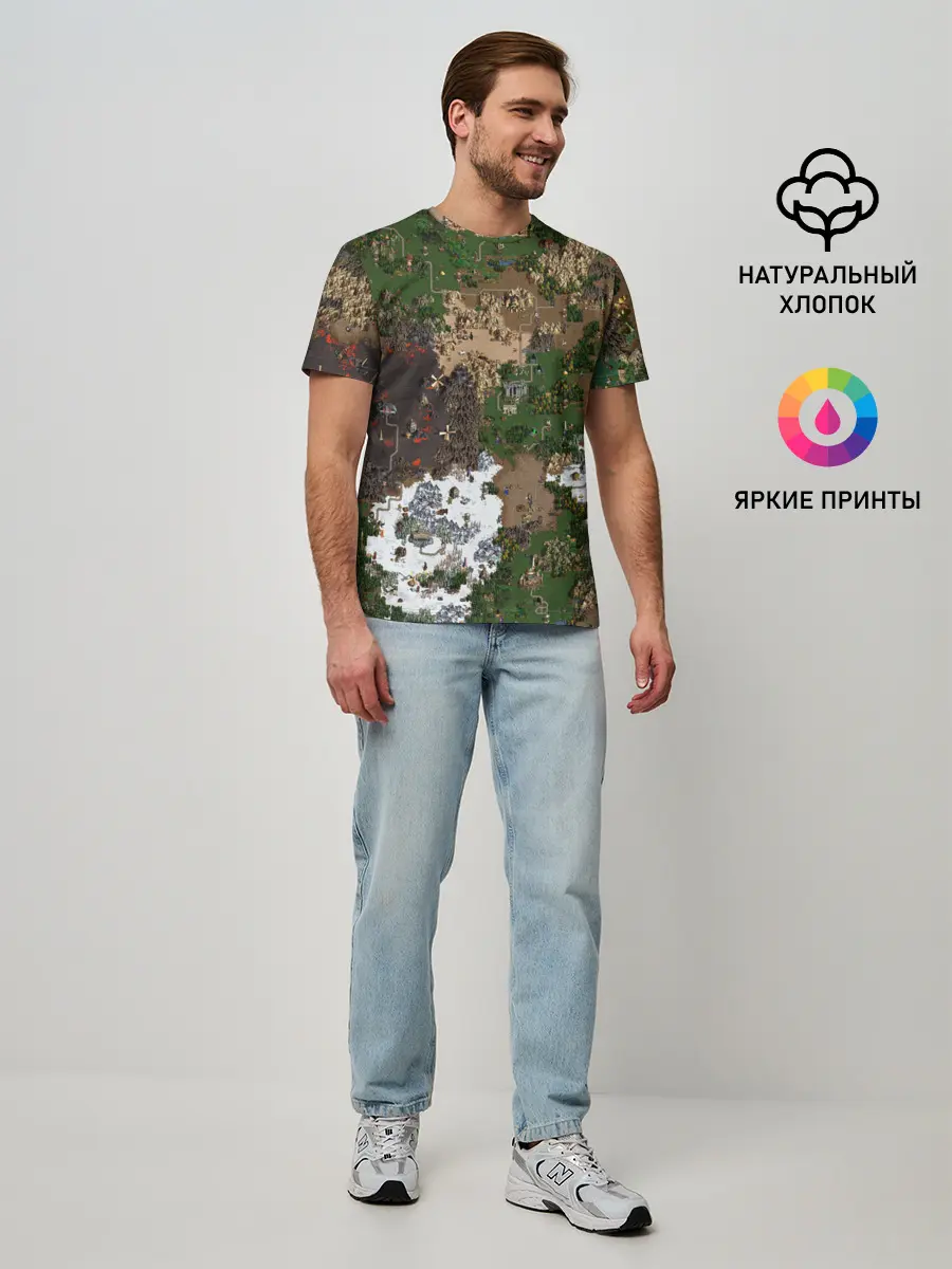 Мужская базовая футболка / Heroes III New Map