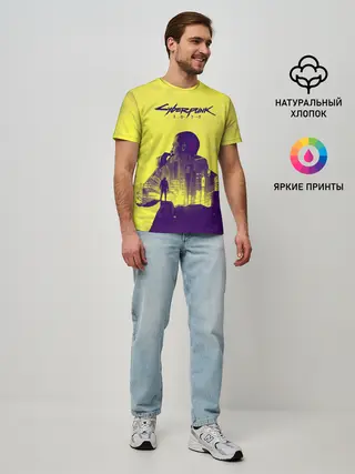 Мужская базовая футболка / Cyberpunk 2077