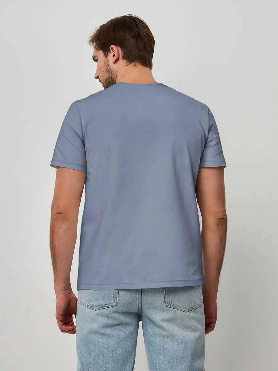 Мужская базовая футболка / Череп с маской КиШ