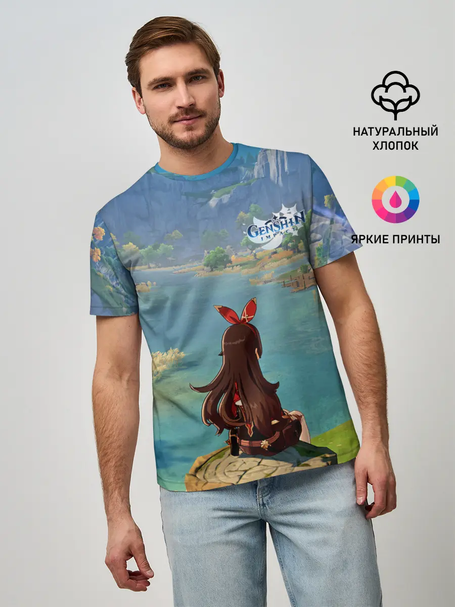 Мужская базовая футболка / Genshin Impact