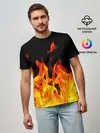 Мужская базовая футболка / ОГНЕННЫЙ