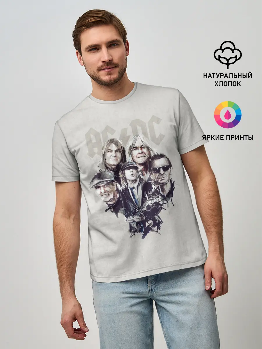 Мужская базовая футболка / AC/DC