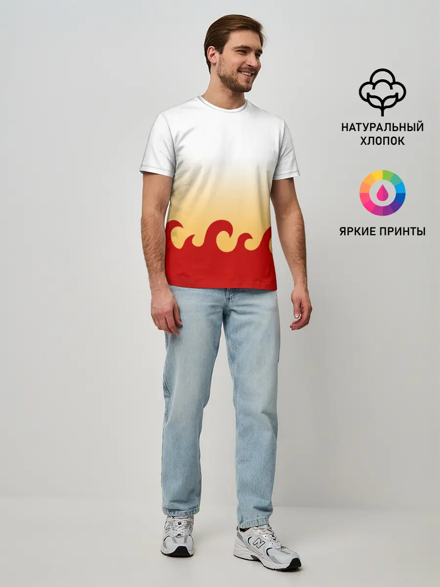 Мужская базовая футболка / ШИНДЖУРО РЕНГОКУ / KNY