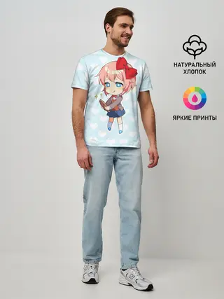 Мужская базовая футболка / Chibi Sayori